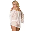 SUBBLIME - fehér babydoll, fodros ujjal S/M