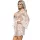 SUBBLIME - csipkés babydoll fehér, S/M méret