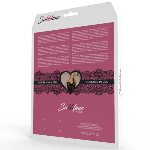 SUBBLIME - fekete korzet és öv L/XL