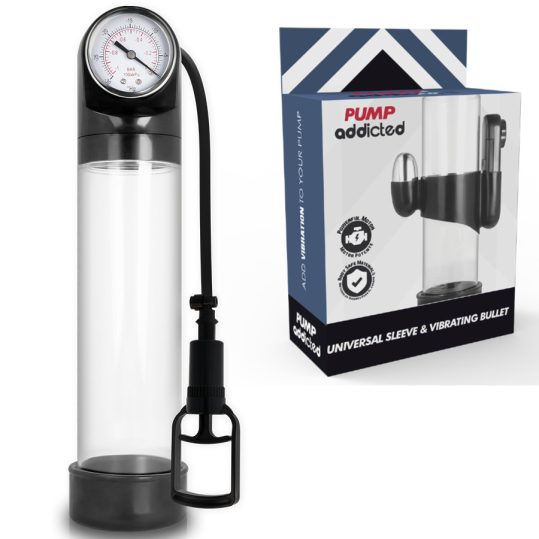 PUMP ADDICTED – átlátszó prémium vibrátor érzéki élményekhez