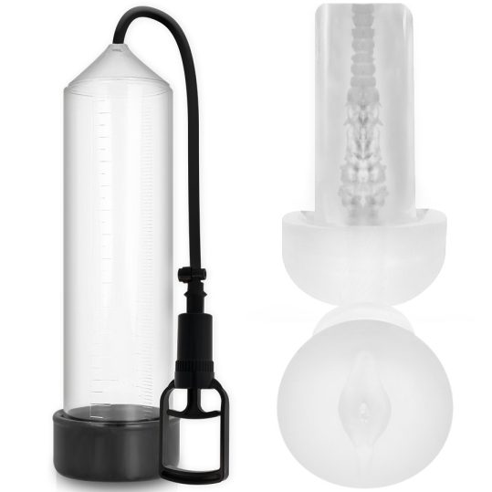 PUMP ADDICTED RX7 – átlátszó maszturbátor vibrátorral
