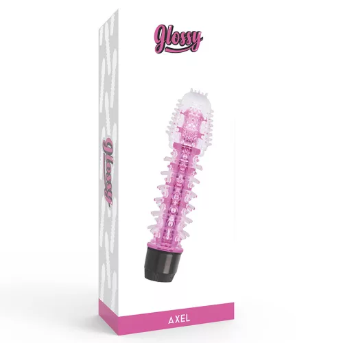 GLOSSY - prémium rózsaszín vibrátor érzéki élményekhez