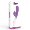 GLOSSY Elvis – prémium nyuszi vibrátor lila színben