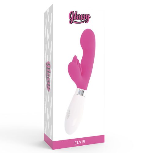 GLOSSY Elvis Pink – prémium nyúl vibrátor érzéki kényelemért