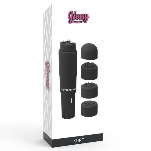 GLOSSY – kompakt masszírozó fekete eleganciában