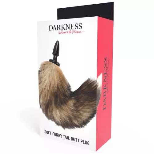 Darkness – természetes farok szilikon análpluggal 10 cm
