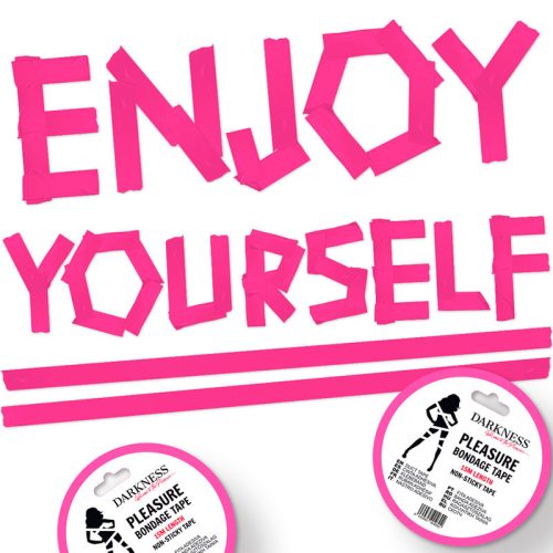 DARKNESS – tapadásmentes pink kötözőszalag 15 m