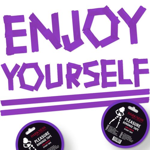 DARKNESS - tapadó lila kötöző szalag 15m