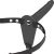 Fetish – fekete szilikon vibrátor prémium hám 15 cm