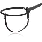 Fetish – fekete szilikon vibrátor prémium hám 15 cm