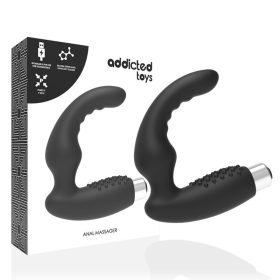 ADDICTED TOYS – újratölthető prosztata vibrátor fekete