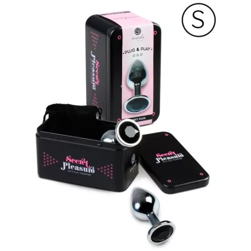 SECRETPLAY – prémium anál plug fekete S