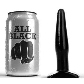 ALL BLACK - Prémium fekete anális dugó 11 cm