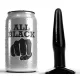 ALL BLACK - Prémium fekete anális dugó 11 cm