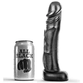 ALL BLACK - elegáns, 22 cm-es prémium dildó