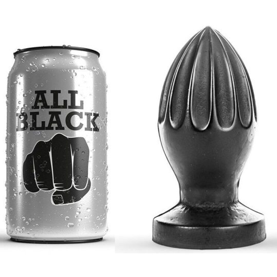 ALL BLACK - 12 cm-es prémium anális dugó