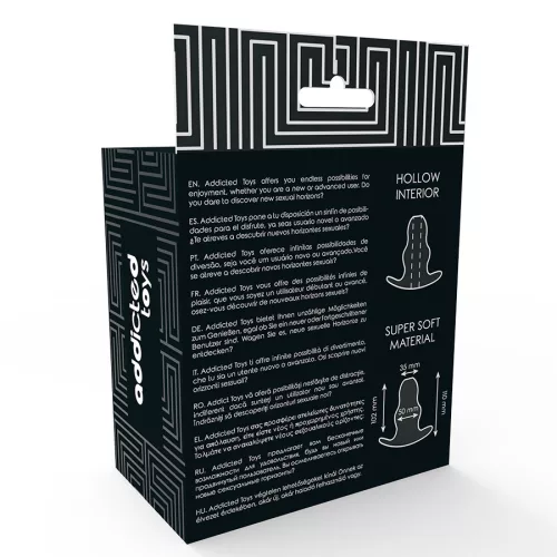 ADDICTED TOYS – áttetsző közepes anális tágító 11 cm