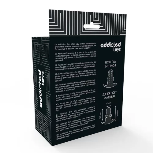 ADDICTED TOYS – nagy méretű átlátszó anál tágító 15 cm