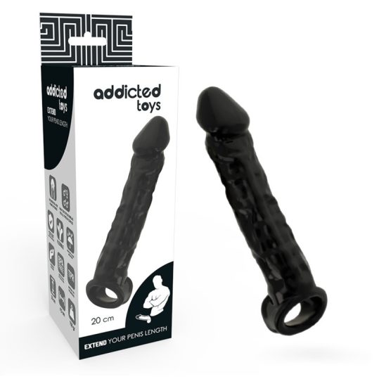 ADDICTED TOYS – fekete donga nyújtó íntámasz