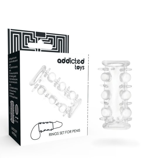 ADDICTED TOYS – Átlátszó péniszkötés prémium kényelemért