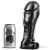ALL BLACK – 22 cm-es széles talpú dildó