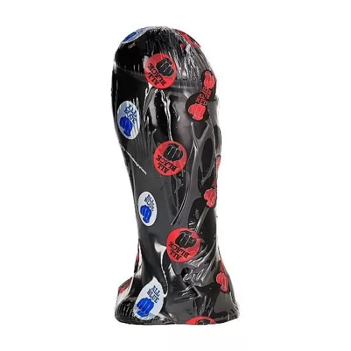 ALL BLACK – 22 cm-es széles talpú dildó