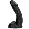 ALL BLACK - 23 cm hosszú prémium masszírozó dildó