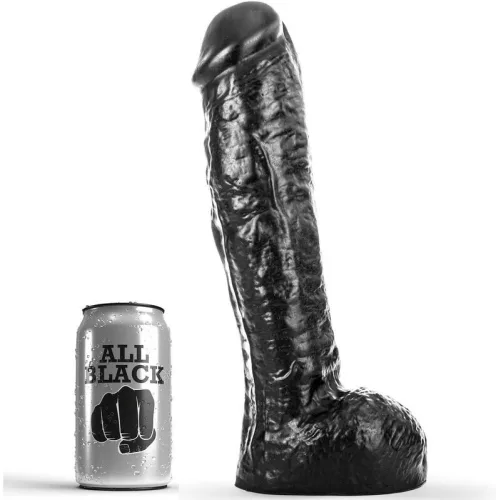 ALL BLACK – 29 cm-es prémium dildó