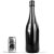 ALL BLACK - elegáns üveg 39,5 cm, prémium megjelenés