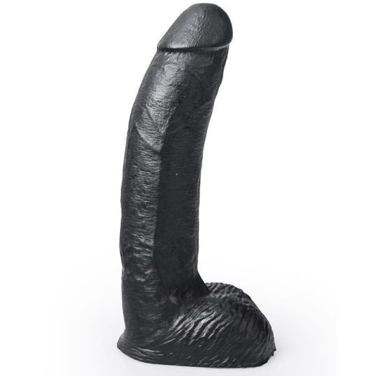 HUNG SYSTEM - realisztikus fekete dildó 22 cm