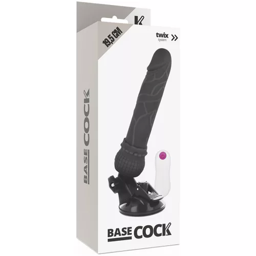 BASECOCK – valósághű vibrátor távirányítóval, 19,5 cm