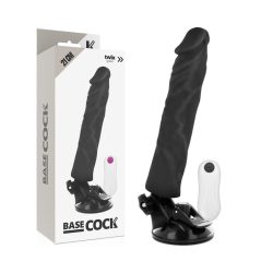   BASECOCK – realisztikus vibrátor távirányítóval, 21 cm