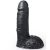 HUNG SYSTEM – élethű fekete dildó, 19 cm