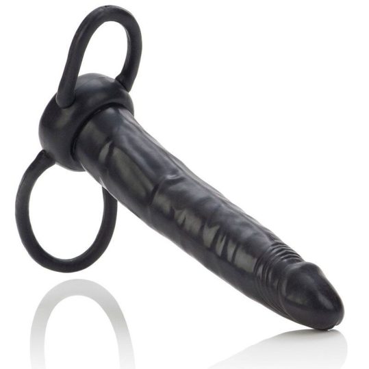 CALEXOTICS – dupla penetrációs prémium masszírozó fekete