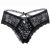 QUEEN LINGERIE - virágos csipkés nadrág L/XL