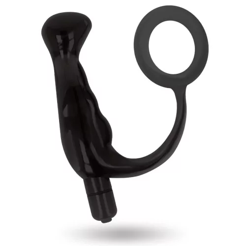 ADDICTED TOYS – 10 cm fekete prosztata vibrátor