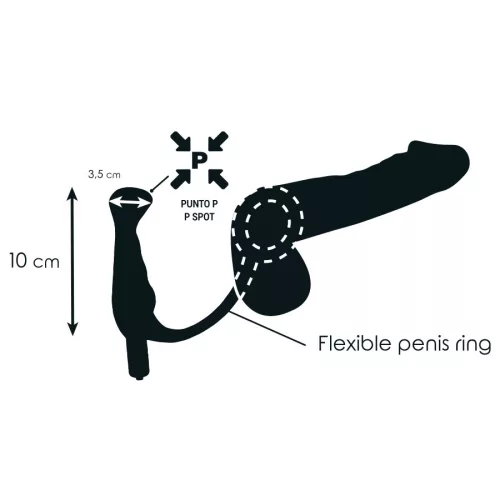 ADDICTED TOYS – 10 cm fekete prosztata vibrátor
