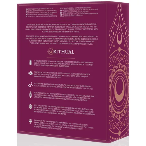 RITHUAL Nisha – újratölthető vibráló Kegel golyók