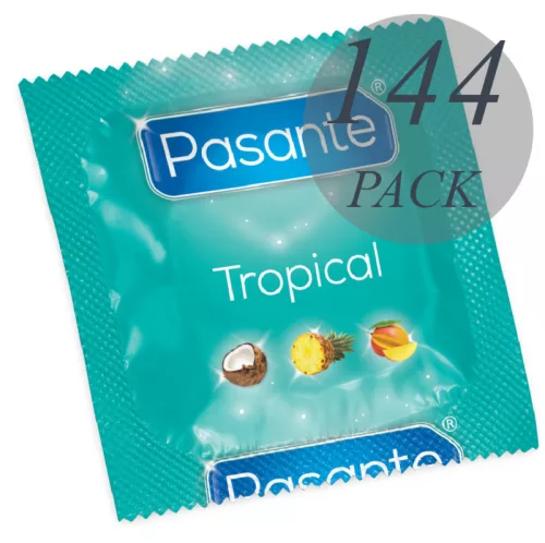 Pasante – trópusi ízű óvszerek, 144 darab