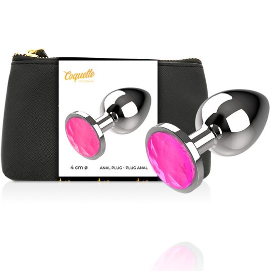 Coquette Chic Desire – prémium rózsaszín fém anális dugó L méret