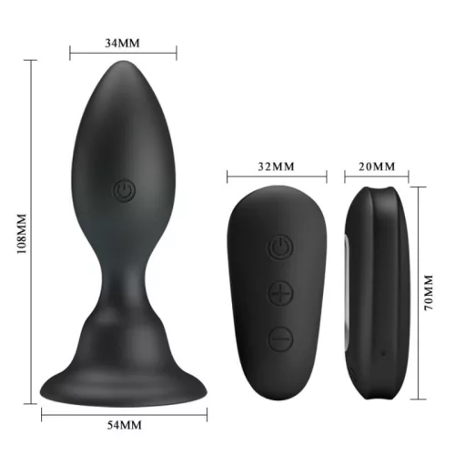 MR PLAY – vibráló anális dildó távirányítóval