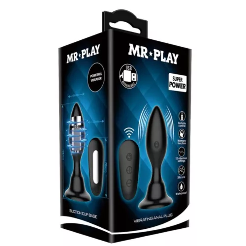 MR PLAY – vibráló anális dildó távirányítóval