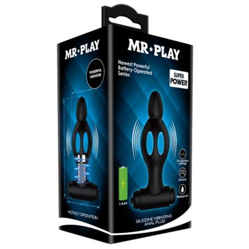 MR PLAY – vibráló szilikon análdugó