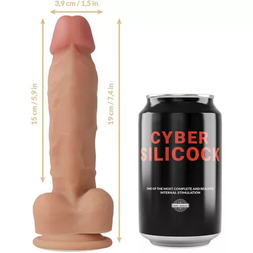 CYBER SILICOCK - ultra-realisztikus folyékony szilikon 19 cm