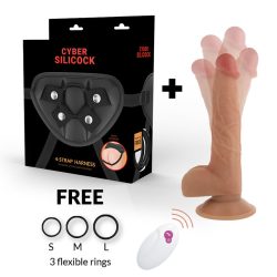 Cyber Silicock – távirányítós strap-on vibrátor