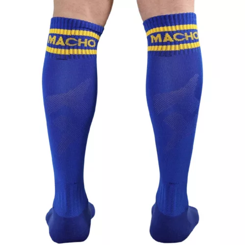 Macho – uniszex hosszú zokni, egy méret, kék színben