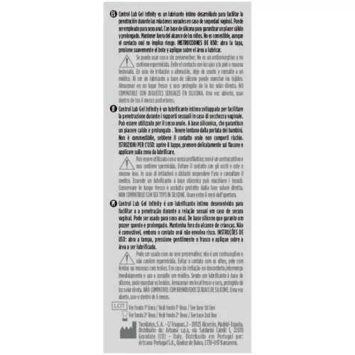 CONTROL Infinity – szilikon alapú síkosító 75 ml