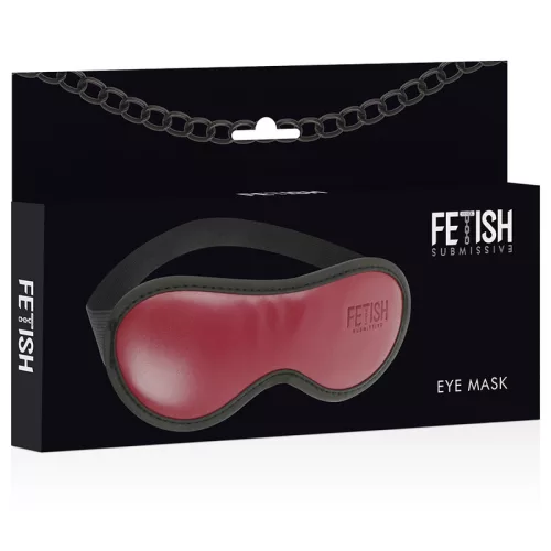 Fetish Submissive - vegán bőr maszk neopréne béléssel