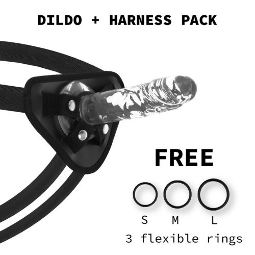 X RAY - átütő erejű strap-on dildó 18 cm hosszú 4 cm átmérőjű