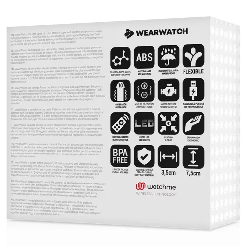 WEARWATCH – távirányítós tojás vibrátor aquamarine színben